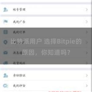 比特派用户 选择Bitpie的原因，你知道吗？