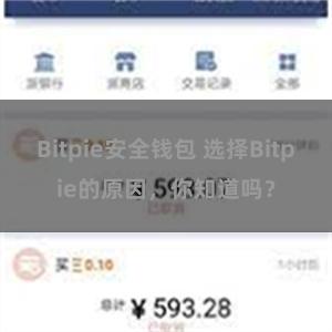 Bitpie安全钱包 选择Bitpie的原因，你知道吗？