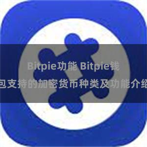 Bitpie功能 Bitpie钱包支持的加密货币种类及功能介绍