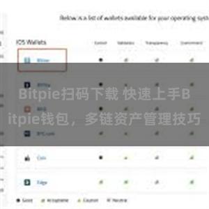 Bitpie扫码下载 快速上手Bitpie钱包，多链资产管理技巧