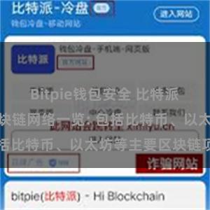 Bitpie钱包安全 比特派钱包支持的区块链网络一览: 包括比特币、以太坊等主要区块链项目