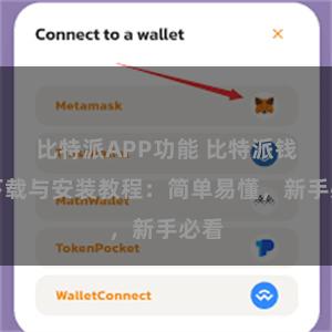 比特派APP功能 比特派钱包下载与安装教程：简单易懂，新手必看