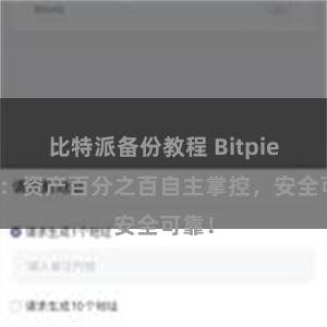 比特派备份教程 Bitpie钱包：资产百分之百自主掌控，安全可靠！