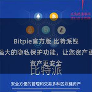 Bitpie官方版 比特派钱包：强大的隐私保护功能，让您资产更安全