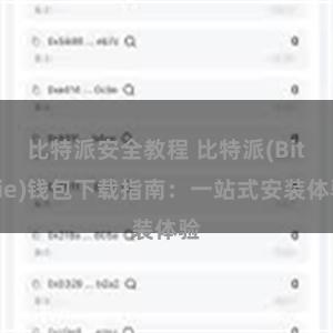 比特派安全教程 比特派(Bitpie)钱包下载指南：一站式安装体验