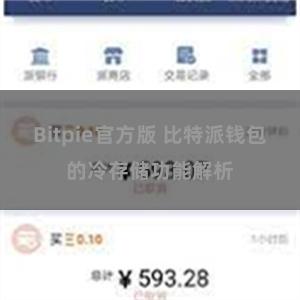 Bitpie官方版 比特派钱包的冷存储功能解析