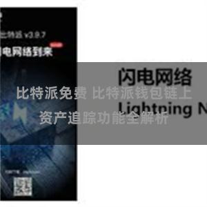 比特派免费 比特派钱包链上资产追踪功能全解析