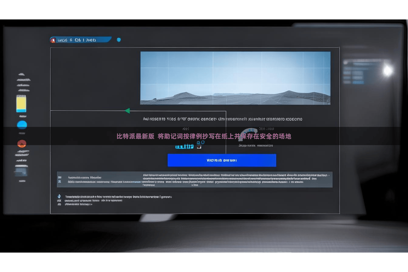 比特派最新版  将助记词按律例抄写在纸上并保存在安全的场地